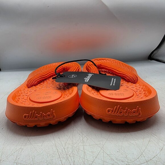 Allbirds Sugar Zeffer Mens 13 Orange Open Toe Slip On Sandals Summer Beach Walk - Picture 5 of 11